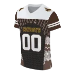 customized wyoming cowboys tire arrows brown black white jersey best selling