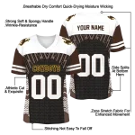 customized wyoming cowboys tire arrows brown black white jersey best selling