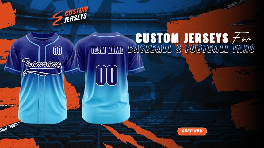 EZ Custom Jerseys' homepage banner