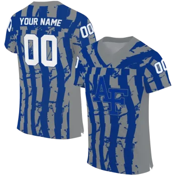 personalized air force falcons stripe splatter blue jersey best selling