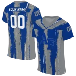 personalized air force falcons striped texture blue jersey best selling