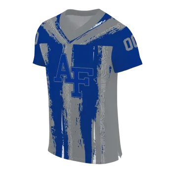 personalized air force falcons striped texture blue jersey fashion forward