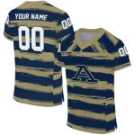personalized akron zips art stripe blue jersey best selling
