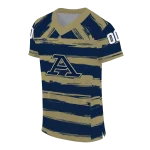 personalized akron zips art stripe blue jersey best selling