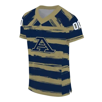 personalized akron zips art stripe blue jersey fashion forward
