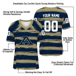 personalized akron zips art stripe blue jersey best selling