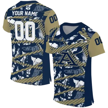 personalized akron zips camo shatter blue jersey best selling