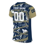 personalized akron zips camo shatter blue jersey best selling