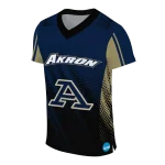 personalized akron zips halftone flow blue black jersey best selling