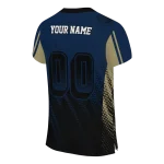 personalized akron zips halftone flow blue black jersey best selling