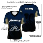 personalized akron zips halftone flow blue black jersey best selling