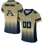 personalized akron zips halftone sweep gold black jersey best selling