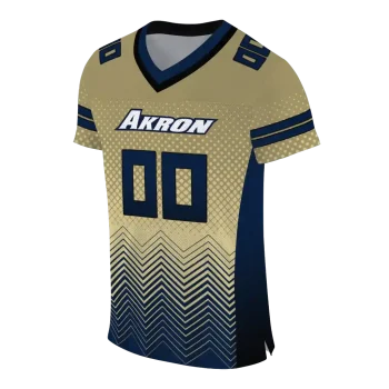personalized akron zips halftone sweep gold black jersey fashion forward