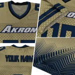 personalized akron zips halftone sweep gold black jersey best selling