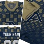 personalized akron zips stacked rectangle blue jersey best selling