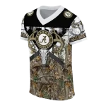 personalized alabama crimson tide antler skull camouflage hunting jersey best selling