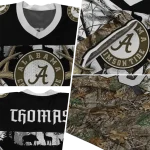 personalized alabama crimson tide antler skull camouflage hunting jersey best selling