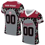 personalized alabama crimson tide brushstroke xs gray black jersey best selling