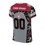 personalized alabama crimson tide brushstroke xs gray black jersey best selling