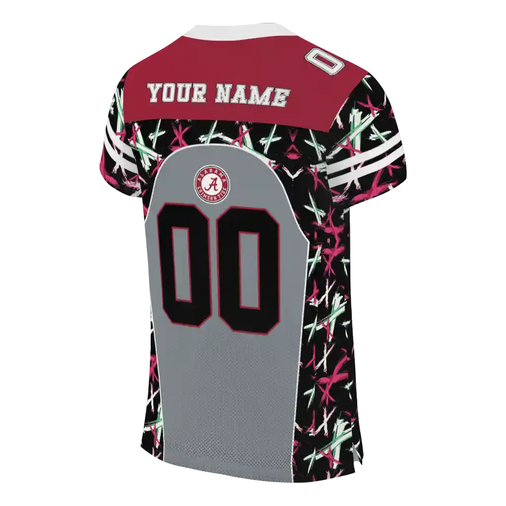 personalized alabama crimson tide brushstroke xs gray black jersey high quality personalized alabama crimson tide brushstroke xs gray black jersey high quality