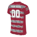 personalized alabama crimson tide layered grids crimson jersey best selling