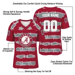 personalized alabama crimson tide layered grids crimson jersey best selling