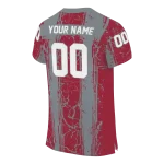 personalized alabama crimson tide rugged stripes crimson jersey best selling