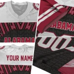 personalized alabama crimson tide tire arrows crimson black white jersey best selling