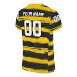 personalized appalachian state mountaineers art stripe black jersey best selling