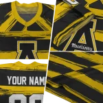 personalized appalachian state mountaineers art stripe black jersey best selling