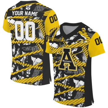personalized appalachian state mountaineers camo shatter black jersey best selling