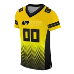personalized appalachian state mountaineers halftone sweep gold black jersey best selling