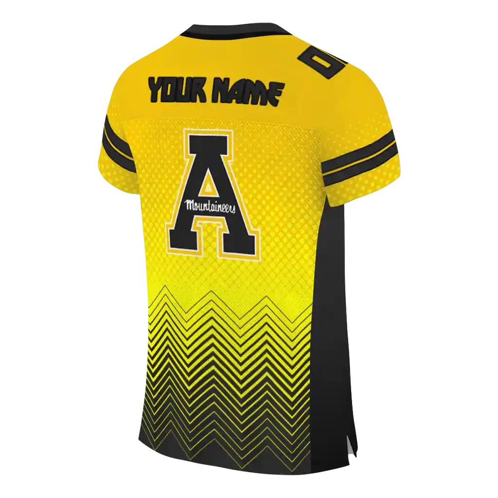 personalized appalachian state mountaineers halftone sweep gold black jersey high quality personalized appalachian state mountaineers halftone sweep gold black jersey high quality