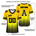 personalized appalachian state mountaineers halftone sweep gold black jersey best selling
