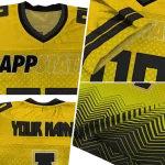 personalized appalachian state mountaineers halftone sweep gold black jersey best selling