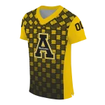personalized appalachian state mountaineers stacked rectangle black jersey best selling