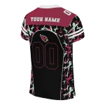 personalized arizona cardinals brushstroke xs black jersey best selling