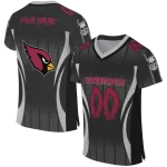 personalized arizona cardinals dynamic dots black jersey best selling
