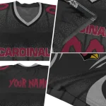 personalized arizona cardinals dynamic dots black jersey best selling
