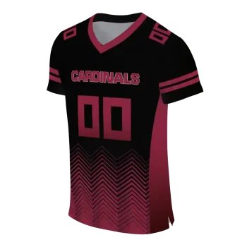 personalized arizona cardinals halftone sweep black jersey fashion forward