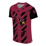 personalized arizona cardinals stripe block red jersey best selling