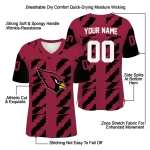 personalized arizona cardinals stripe block red jersey best selling