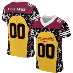 personalized arizona state sun devils brushstroke xs gold black jersey best selling