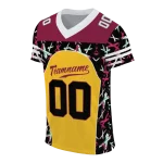 personalized arizona state sun devils brushstroke xs gold black jersey best selling