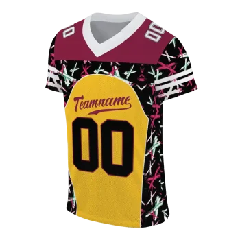 personalized arizona state sun devils brushstroke xs gold black jersey fashion forward