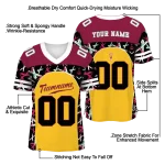 personalized arizona state sun devils brushstroke xs gold black jersey best selling
