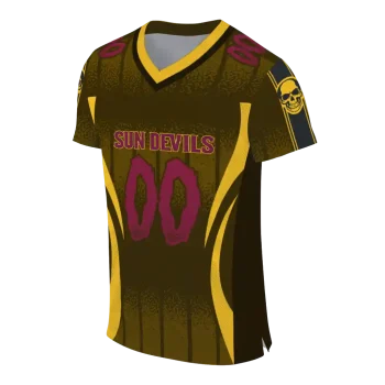 personalized arizona state sun devils dynamic dots gold jersey fashion forward