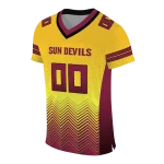 personalized arizona state sun devils halftone sweep gold black jersey best selling