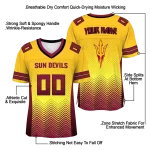 personalized arizona state sun devils halftone sweep gold black jersey best selling