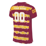 personalized arizona state sun devils layered grids maroon jersey best selling